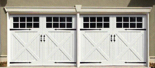Vinyl Carriage House Garage Doors, Swing Out Steel Carriage Garage Doors